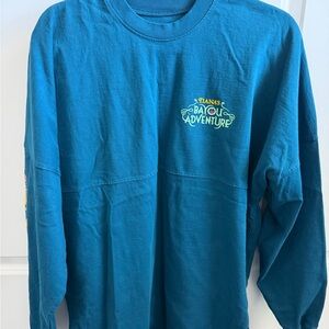 Teal Long-Sleeve Graphic Tee - 'Tiana's Bayou Adventure'
